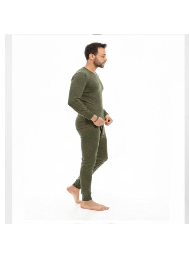 Caesar Men's winter thermal set, two pieces, with soft fleece lining - Image 3